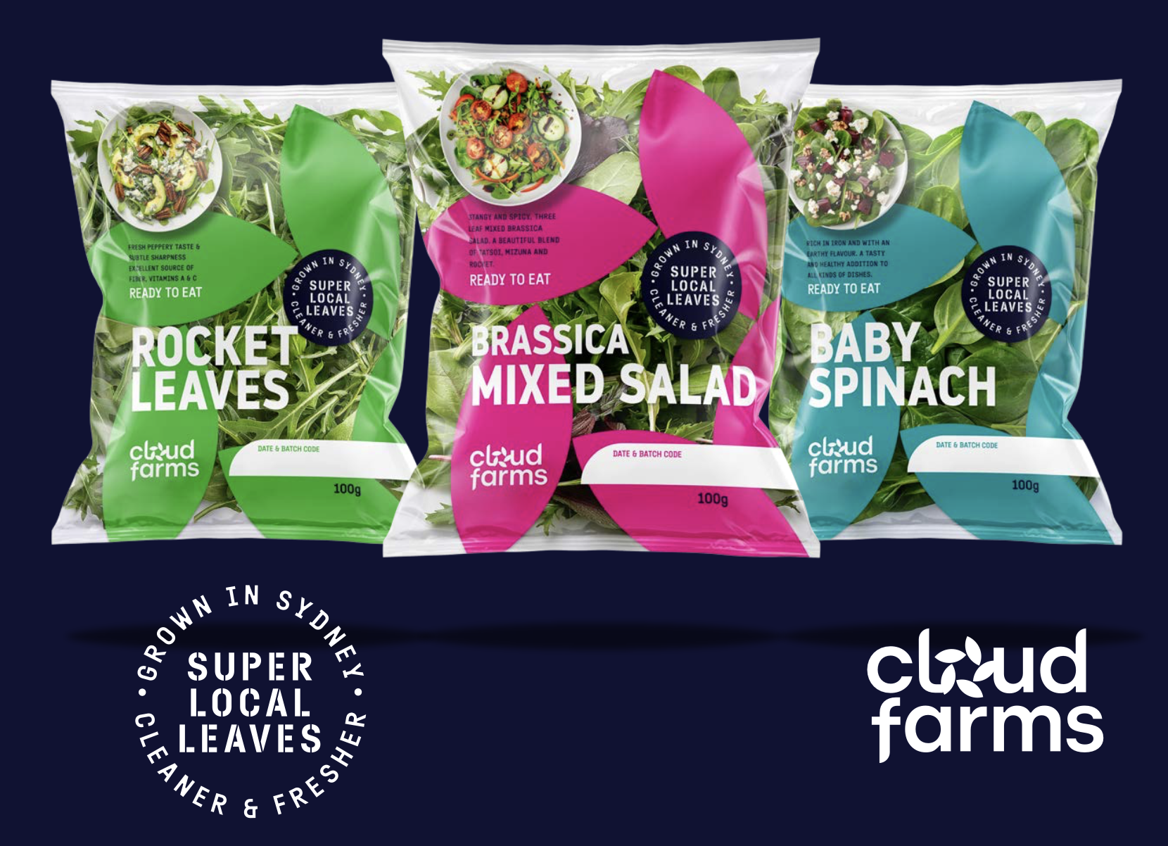 Fresh pesticide-free hydroponic leafy greens from Cloud Farms Sydney